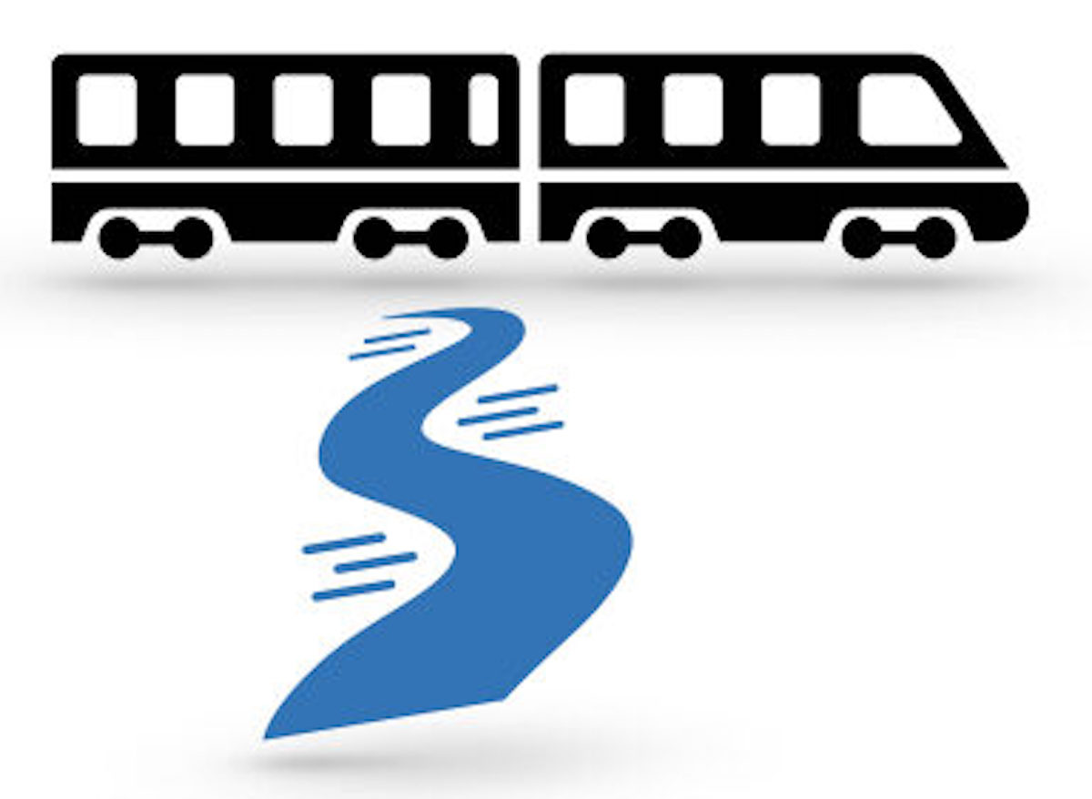 電車がトンネルを抜ける通過算と船が川を上り下りする流水算の計算 Landgather